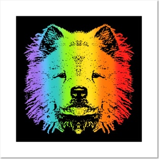 Rainbow Chow Chow Posters and Art